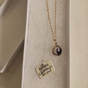 Happiness blooms from within Necklace Bloom in Clear bead because Happy happens